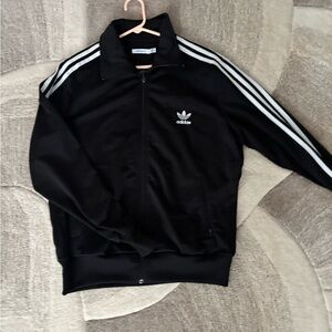 Adidas Black and White Track Jacket for Women